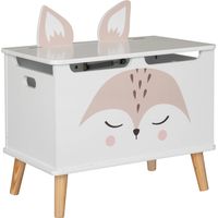 Petto per bambini in volpe bianca 53x54,5 cm - Atmosphera créateur d'intérieur