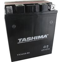 Hochleistungs- und wartungsfreie, wasserdichte Blei-Batterie 12V, 12Ah. Maße: L: 134 mm, B: 89 mm, H: 166 mm, linksseitig geeignet für Motorräder, Quads, Schneemobile