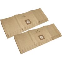 Vhbw – Lot de 10 sacs pour aspirateur Bosch AdvancedVac 20 – Papier double couche – Dimensions 29,5cm x 26cm – Couleur marron