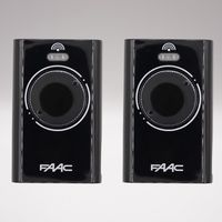 Telecomando FAAC XT2 433 SLH nero - Confezione da 2 - Nero