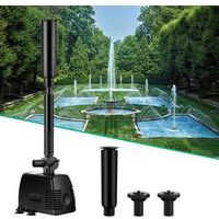 Jet d’eau pompe pour fontaine, bassin, étang, jardin 1000L/h