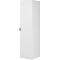 Selsey Moonir - Kleiderschrank 1-türig mit Kleiderstange und Schubladen, 50 cm, weiß
