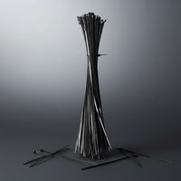 Melko 100 Stück Kabelbinder Schwarz Kabelstrapse Kabelband Strapse Kabelrapp