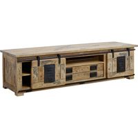 TV-Board Mango 180x55x50 natur lackiert RAILWAY 314