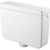 Cassetta WC a Zaino con 1 Pulsante 44,5x14x36 cm Forlani Pratika Bianca
