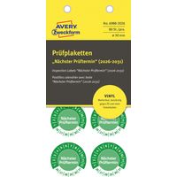 Avery-Zweckform 6988-2026 Prüfplakette Grün Folie selbstklebend (Ø) 30 mm 30 mm 80 St.