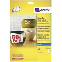 Avery J4773-10 selbstklebendes Etikett Weiß 24 Stück(e)