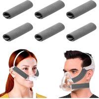 6pcs CPAP Headgear Covers, CPAP Strap Comfort Pads, CPAP face Pads, Housses de Sangle CPAP Universel Coussinets Faciaux CPAP Coussinets de Confort pour Sangle, Housses de Sangle CPAP Universel
