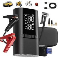 Avviatore di emergenza per batteria auto 6000A 10000mAh - Avviatore di emergenza per batterie a benzina e diesel da 12V - Compressore d'aria da 150 PSI con display intelligente - Caricabatterie USB ra