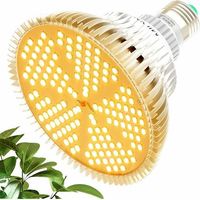 Eclairage horticole Ampoule LED de croissance pour plantes d'intérieur Spectre 120 ampoules LED E27 Lampe de croissance pour semis Hydroponique Fleurs succulentes Veg Serre