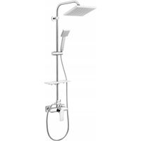 Ferro Algeo Square Duschset Chrom 20x20 cm