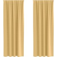 Rideaux occultants,Rideaux anti-lumière avec des rideaux Beige Polyester CFW84154