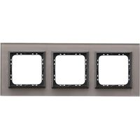 Ospel Sonata portafotos triple gris elegante minimalista