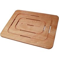 Pedana piatto doccia 54x68x2h legno marino quadrata antiscivolo Castel merlino