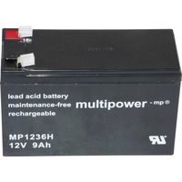 Multipower PB 12 9 Ah Batería de plomo negra