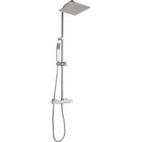 Colonne de douche thermostatique Inox chromée