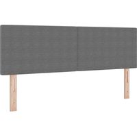 vidaXL Tête de lit Gris clair 144 cm Tissu en velours côtelé