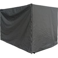 Gitterbox Abdeckung PVC-Tarp 125x85x87cm Grau PVC Gewebeplane 350g/m² Schutzhülle Abdeckplane