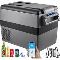 VEVOR Glaciere Electrique Voiture, 45 L, Refrigerateur Portable a Compression, 60 W, Mini Frigo, 69,3x34,5x45,6 cm, Glaciere Electrique, Mini Congelateur Compresseur pour Maison / Voiture / Camping