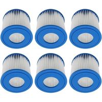Cartouche de Filtre de Piscine Compatible avec pour Best-Way 58381 la Pompe de Filtration, pour Lay-Z-Spa Miami Vegas Palm Springs Paris Hot Tub Filters(Lot de 6)