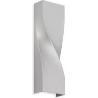 LED Außenwandleuchte Außenlampe 4000K IP44 Metall-Glas 11W Silber Telefunken