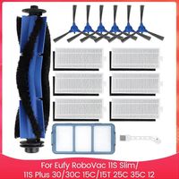 Accessoires pour aspirateur robot Eufy RoboVac 11S Slim/11S Plus, 30/30C, 15C/15T, 25C, 35C, 12 (pièces de rechange)