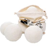 6 boules de laine pour sèche-linge réutilisables, assouplissant naturel, accélère le séchage