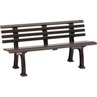 Gartenbank SYLT 3-Sitzer Länge 1500 mm, braun