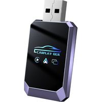 Adaptateur CarPlay sans fil 3-en-1, adaptateur Smart CarPlay pour Android Auto, boîtier USB, adaptateur CarPlay filaire vers MirrorLink sans fil