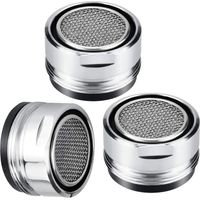 3-Piece 24mm Bathroom Faucet Aerator Set, Water-Saving Faucet Aerators, Kitchen Faucet Aerators with Sealing Washbasin, Water-Saving Faucets for Sinks, Bathrooms, and Kitchens