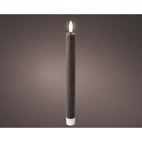 Bougies Led Cire Grise Lumière Chaude, Sécurité Et Réalisme - Lumineo