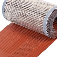 DMS – Closoir de faîtage aluminium 400 mm X 10 ml rouge – Ventilation efficace – Conforme DTU série 40 – Surface de 110 cm²/ml
