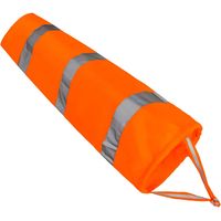 Windsock,Airport Windsock Ripstop Nylon Outdoor Orange Waterproof Wind Measurement Sock Bag with Reflective Belt for Outdoor Airport Farm Park (80/31inch)