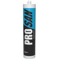 Sigillante siliconico sanitario trasparente, PRO SAN monocomponente acetico, 280 ml