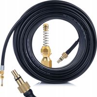 Manguera de desag眉e de 30 m Conector Lavor/Parkside/Kanwood Boquilla de resorte de lat贸n Para alcantarillas, tuber铆as y canalones