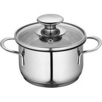 Küchenprofi cazo de 12 cm en acero inoxidable plateado