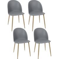 Chaise - HOME DECO FACTORY - Bergen - Scandinave - Grise