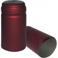 Capsules thermore'tractables 33 x 55 mm coloris bordeaux 100 pcs protection des bouchons contre moisissures et vers a' bois bouteille de vin mousseux