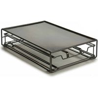 Contenitore Per Sistemare Le Capsule Di Caff Nero Metallo (31 X 21,5 X 7,5 Cm)