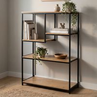 Bibliothèque bois et métal 100 cm Télio - TELIO