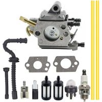 Carburateur pour Zama C1Q-S258 Carburateur pour Tronçonneuse Stihl MS192 MS192T MS192TC, Bougie d'allumage,tuyau de carburant, tuyau d'huile