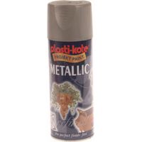 Plastikote Pewter Metallic Finish 400ml for Indoor and Outdoor Use