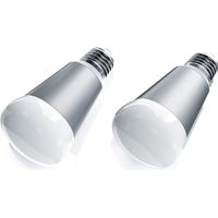 BEARWARE 2x Smarte LED-Leuchte, Wifi Smart Lampe, RGB Farbwechsel dimmbar, E27-Gewinde, 7W, 420 Lumen