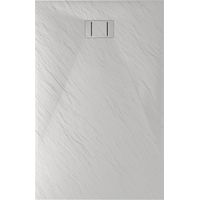 Piatto doccia bianco effetto pietra mod. Blend 80x100 cm rettangolare