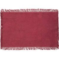 Set de table à franges Rouge foncé 45x30 cm