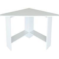 Bureau d'angle - bureau en bois - 102x72x74 cm - blanc