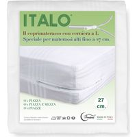 COUVERTURE ITALO sac AVEC ZIP À L hauteur cm. 27 pour matelas hauts LES FRANÇAIS CM. 140 X 200
