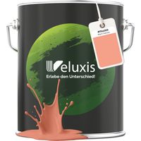 Wandfarbe Orange Rosa Matt Innenfarbe – Deckkraft Klasse 1, VOC-frei, Ohne Grundierung, Tropfarm – Wohnzimmer & Schlafzimmer – 5L – Veluxis (Warm Salmon)