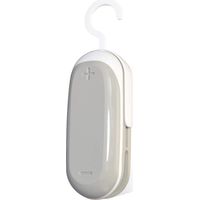 Mini Bag Sealer, 2 in 1 Portable Heat Vacuum Sealer and Cutter for Kitchen, Handheld Quick Sealing with Detachable Hook,1 PCS