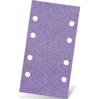 MENZER Purple HD Klett-Schleifblätter, 180 x 93 mm, 8-Loch, f. Schwingschleifer, Keramik-Mix (50 Stk.) K40